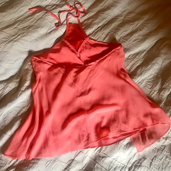 Gorgeous silk boho halter style beaded top - Picture 4 of 6